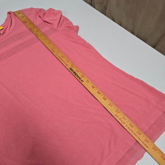 St John Shirt Womens XL Pink Pullover Silk Trim Lightweight Minimalist READ - Picture 11 of 12